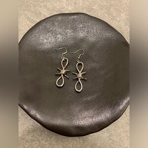 Violet Delights Barbed Wire Earrings